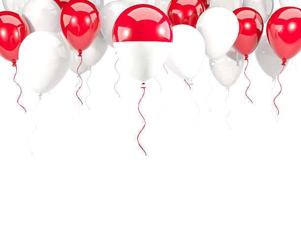 istock Flag of monaco on balloons 620721192