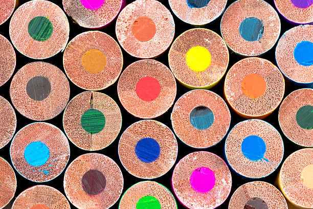 istock Close up macro shot of colouring pencils 620722326