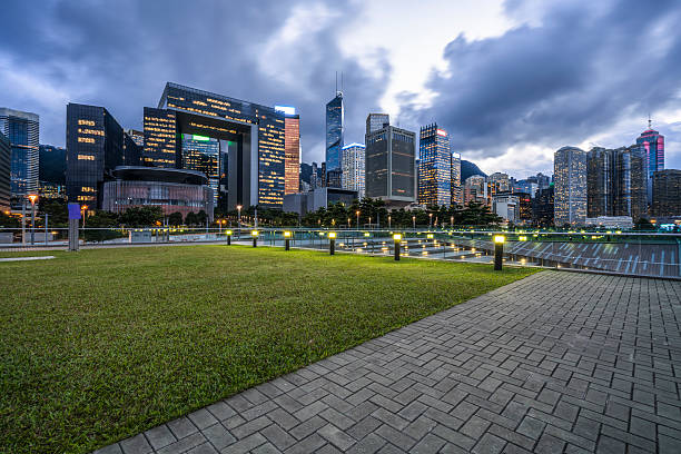 istock central park of Hong Kong at night 620723122
