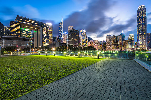 istock central park of Hong Kong at night 620723332