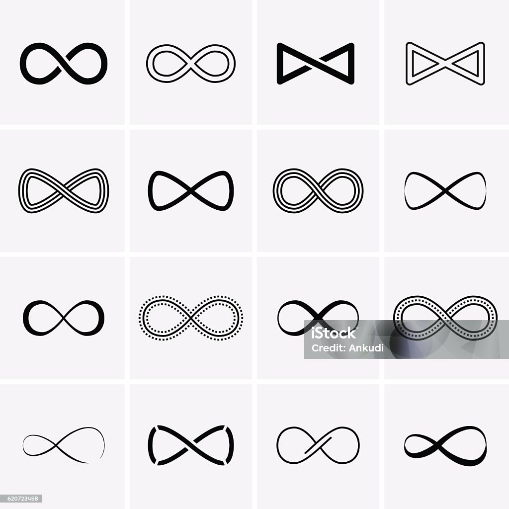 Infinity Symbol Icons. Infinity Sign. Infinity Symbol Icons. Infinity Sign. Vector Infinity stock vector