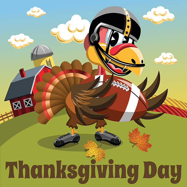 istock Thanksgiving day background square pilgrim turkey american football countryside 620728054