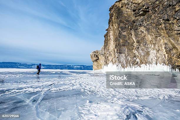 The Ice Of Lake Baikal Stock Photo - Download Image Now - Lake Baikal, Winter, Accessibility