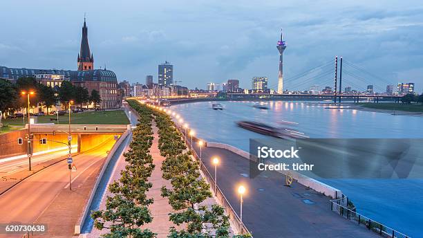 Dusseldorf Germany Stock Photo - Download Image Now - Düsseldorf, Germany, Bridge - Built Structure