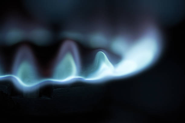 istock Blue flames from natural gas 620731248