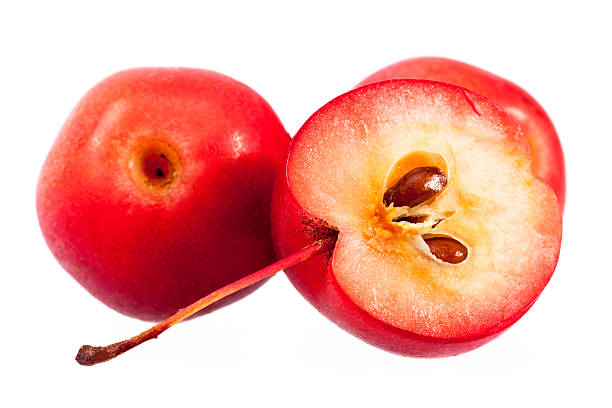 istock Red paradise apples isolated on white background 620731258