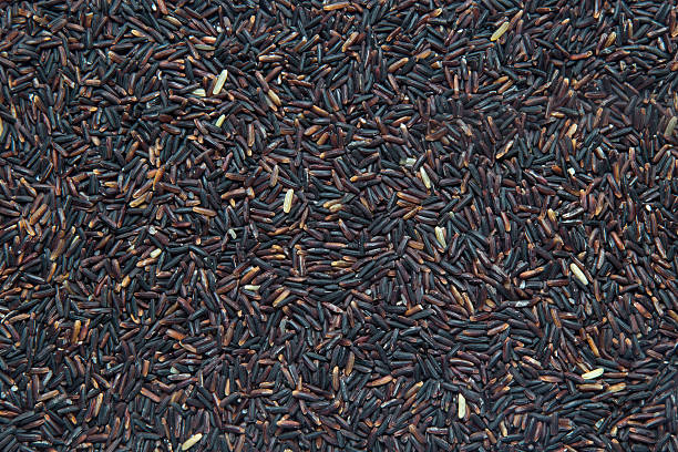 istock Uncooked rice berry closeup , background 620731772