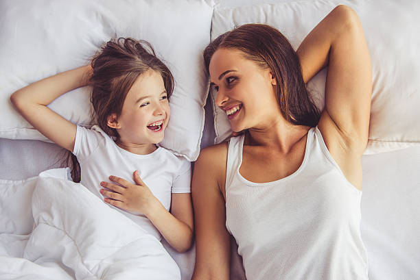 istock Mother and daughter at home 620734292
