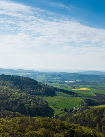 The forests and fields of Lower Saxony in Germany