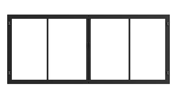 cadre de fenêtre isolé sur blanc - window frame window isolated clipping path photos et images de collection