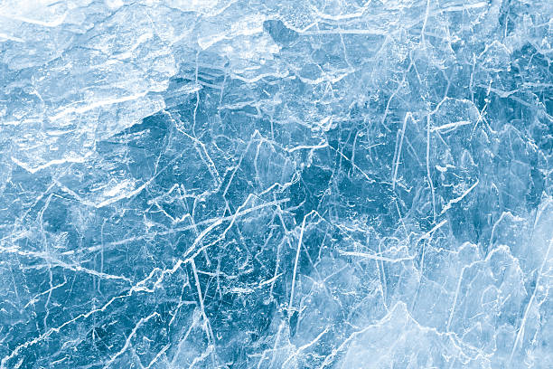 Photo of Ice abstraction background, pattern