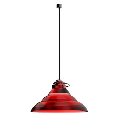 3d rendering pendant lamp isolated on white
