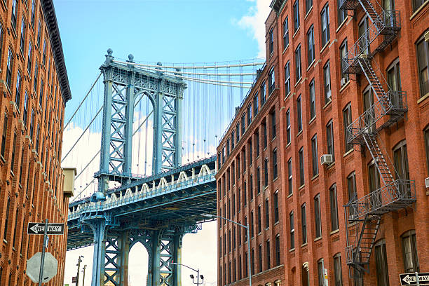 istock Manhattan Bridge at Brooklyn street 620741148
