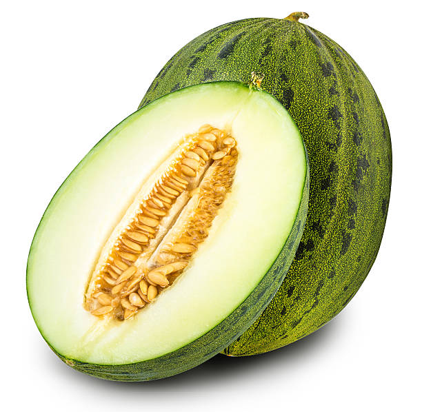 istock Group of green melons isolated on white background 620952006