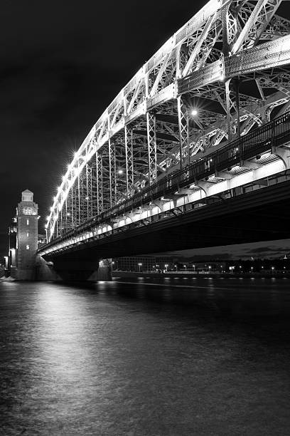 istock Bolsheokhtinsky bridge in St. Petersburg 620953498