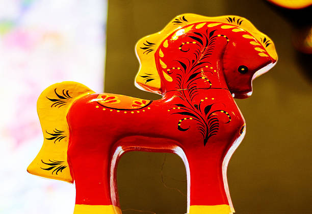 istock toy horse, hand-painted, 620955822