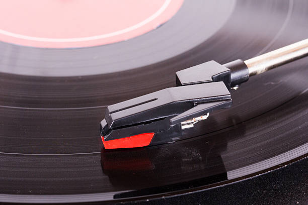 istock Close up of a retro record player 620958550