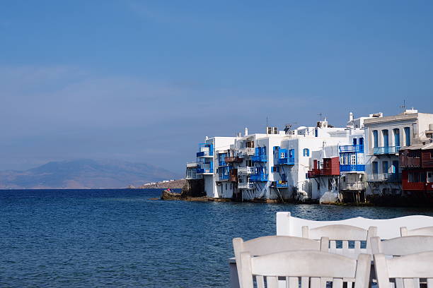 Mykonos Island, 1 of Cyclades Island, Greece Mykonos - Labyrinth and Landscape... A pearl in the Aegean Sea - blue sky, beautiful snow- white houses, lovely beaches everywhere mykonos photos stock pictures, royalty-free photos & images