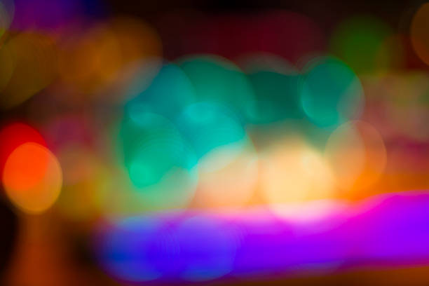 istock Blurred image of colorful festive lights 620961600