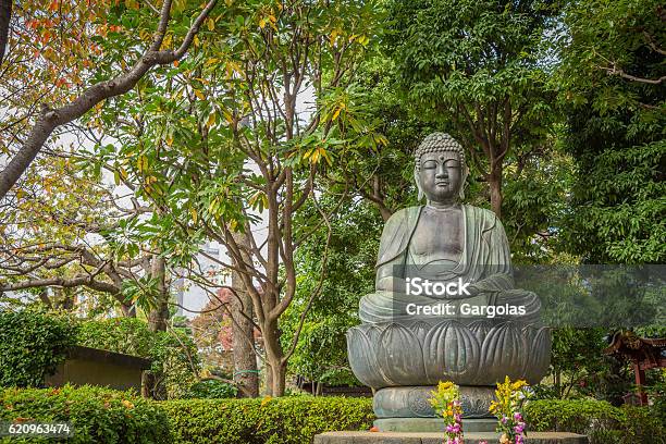 Buddha Sitting On Lotus Flower In Sensoji Temple Tokyo Stock Photo - Download Image Now