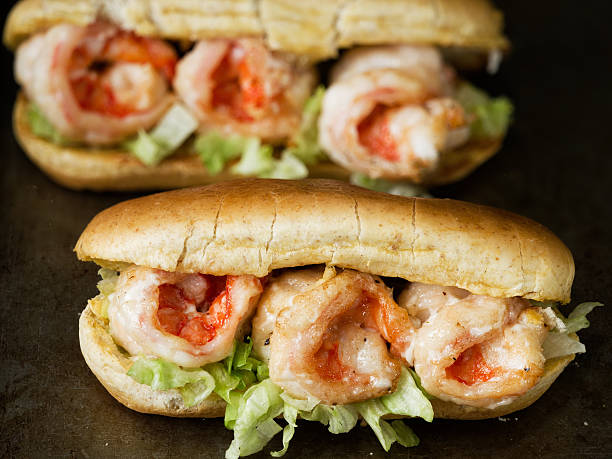 istock rustic american shrimp po boy sandwich 620963796