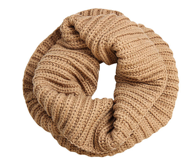 istock Fahion knitted snood scarf isolated on white. 620964222