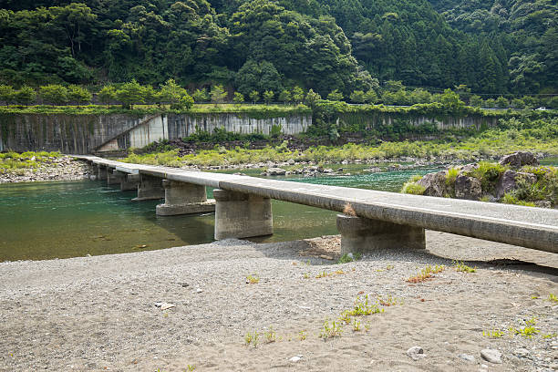 istock Nagaoi Low Water Crossing (Kochi Prefecture Shimanto) in Japan 620964360