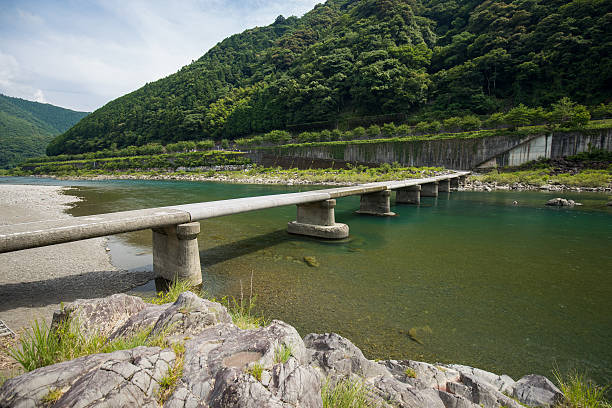 istock Nagaoi Low Water Crossing (Kochi Prefecture Shimanto) in Japan 620964414