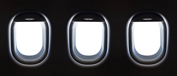 istock Airplane window and space for your design, 3 plane window 620967270
