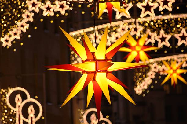 Christmas decoration in Germany stock photo