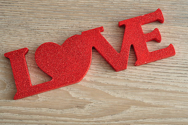 istock Valentine's Day. Love in red letters 620977620