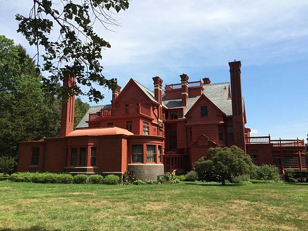 West Orange, NJ, USA – August 27, 2016: Glenmont, once the home of inventor Thomas Edison and his wife, is a national historic site located in West Orange's Llewellyn Park. 