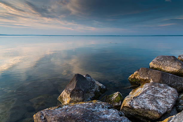 istock Balaton lake in the night 620978132