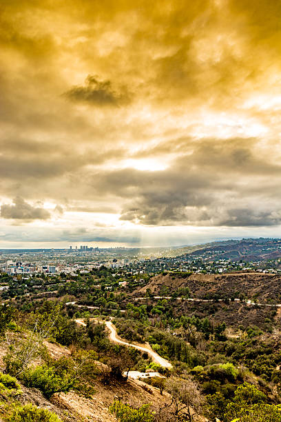 istock Orange sky over Santa Monica 620978406