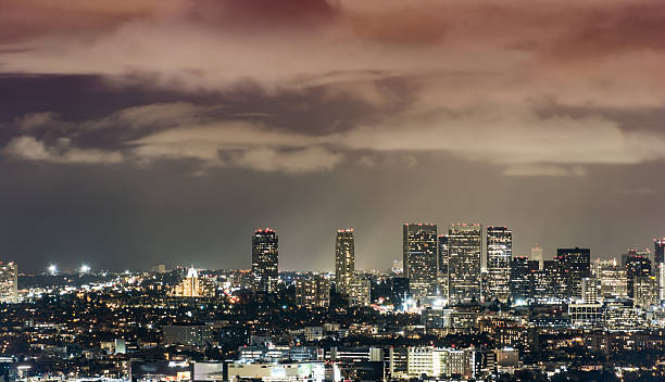 istock Los Angeles Skyscrapers at Night 620978724