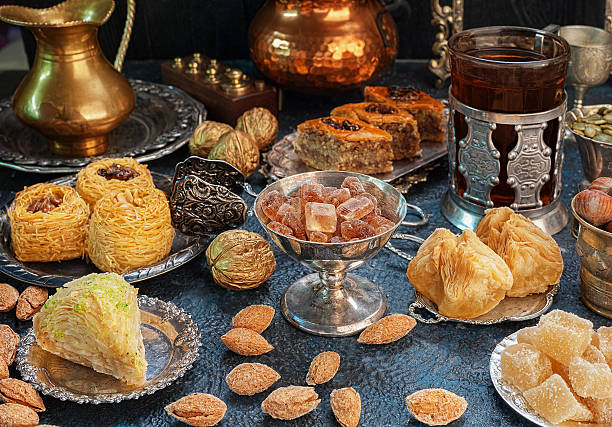 istock Large set of Eastern, Arab, Turkish sweets 620978768