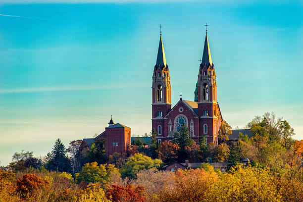 Holy Hill church stock photo