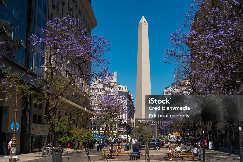 Der Obelisk - Lizenzfrei Buenos Aires Stock-Foto