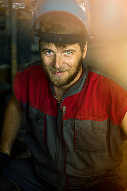 istock Picture of worket in heavy industry. 620984750