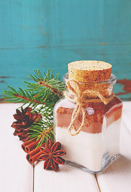 istock Christmas gift dry mix in a jar for cake 620985114
