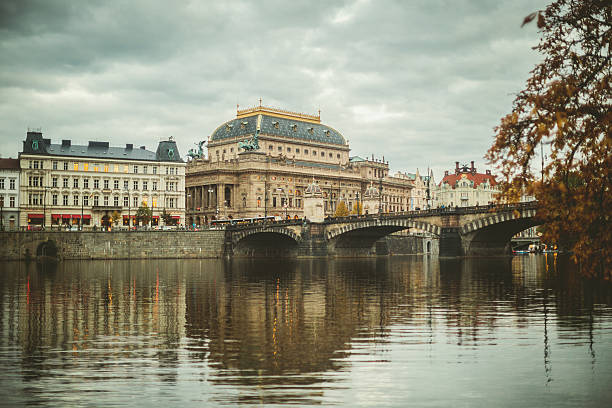 Prague view of the Legli bridge,Prague
