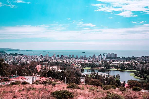 istock Valparaiso Skyline with Pacific Ocean near Santiago, Chile 620992570