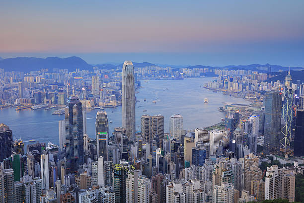 istock hk skyline view from the Victoria Peak. 620995818