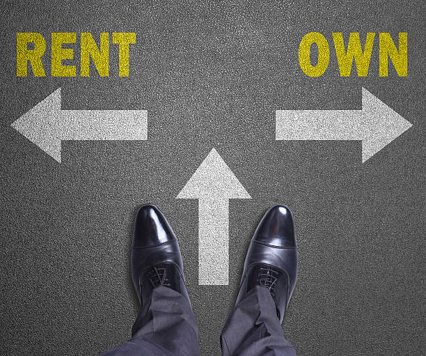 istock Decision at a road - Rent or Own 620998048