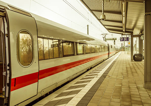 istock Intercity train parked in the station 621105890