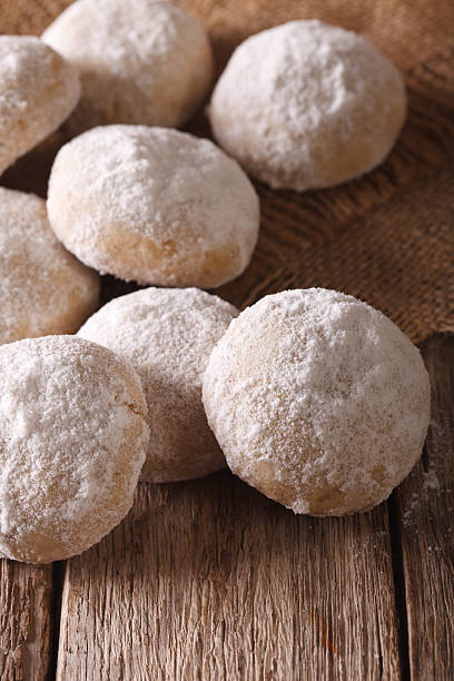 istock homemade shortbread polvoron closeup on a wooden. vertical 621107764