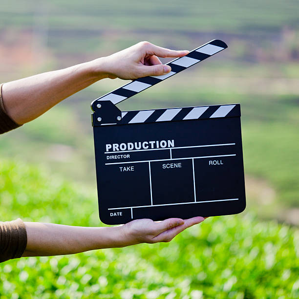 istock Hands holding a movie clapboard 621108574