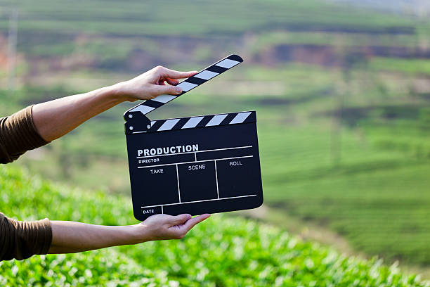 istock Hands holding a movie clapboard 621108640