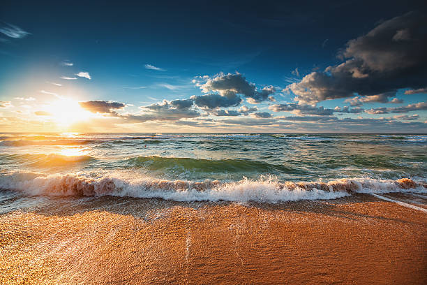 istock Beautiful sunrise over the sea 621110906