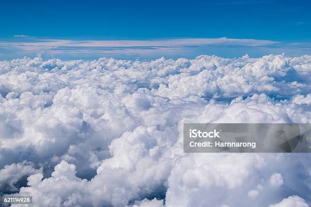 Cloud Above The Blue Sky Stock Photo - Download Image Now - Cloud - Sky, Cloudscape, High Angle View